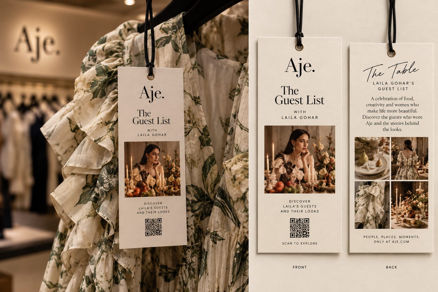 Guest List swing tags in store